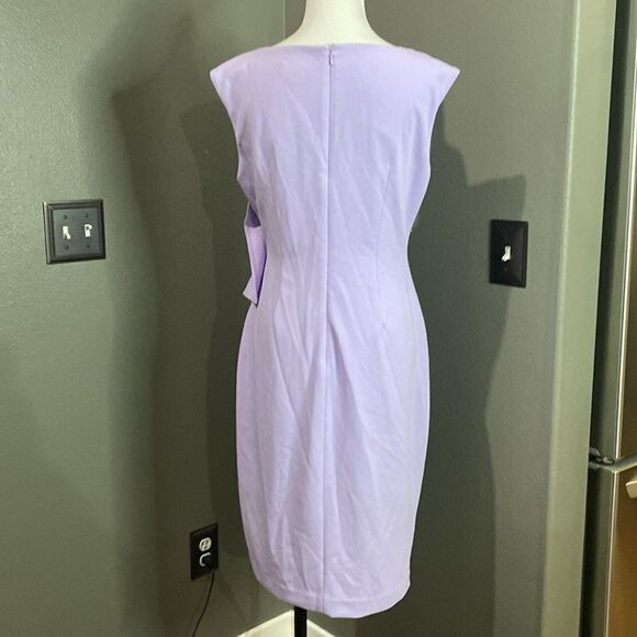 Calvin Klein Women's Ruffle-Trim Sheath Dress lavender - Picture 10 of 13